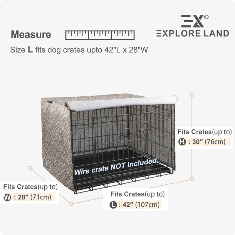 Polyester Pet Crate Cover