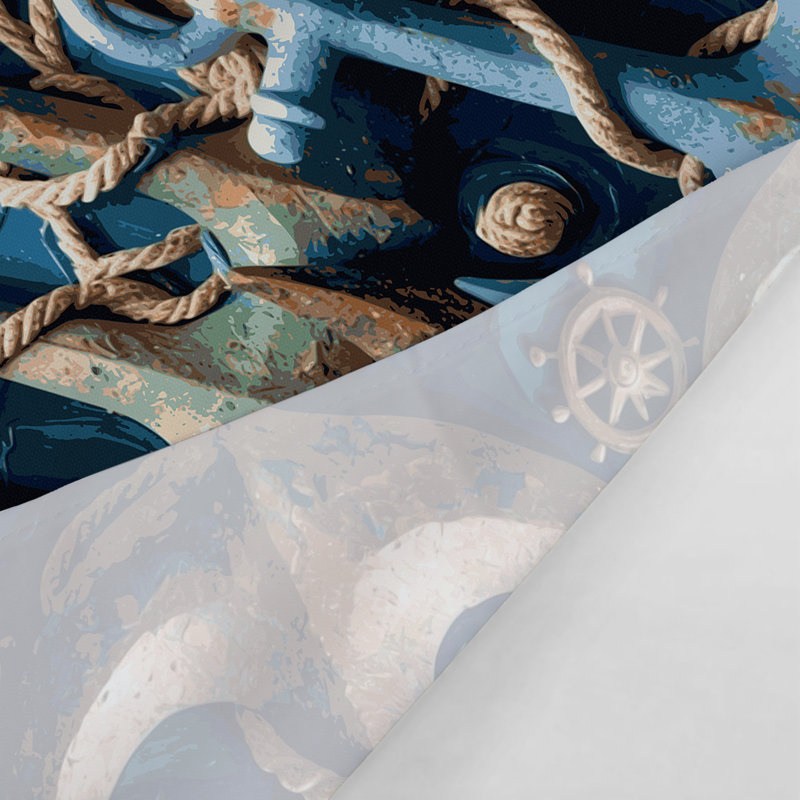 Tapisserie murale Nautical Anchor designs, 51 po x 60 po