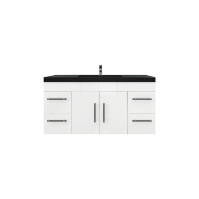 Campbell-Josh 48" Wall-Mounted Single Bathroom Vanity Set
