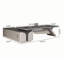 Bureau en L 110,24 po en bois manufacturé gris-562861833