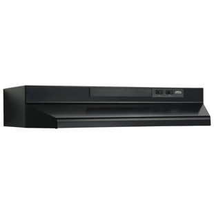 Broan-NuTone Convertible Under-Cabinet Range Hood, 24 Inch, 230 Max CFM, Black