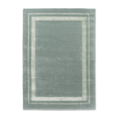 Hand Tufted Wool Area Rug in Gray