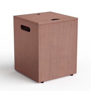 Bouteille de gaz au fini noyer pour table de foyer