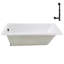 Baignoire de trempage en acrylique 72 po x 36 po, drain inclus-97530181