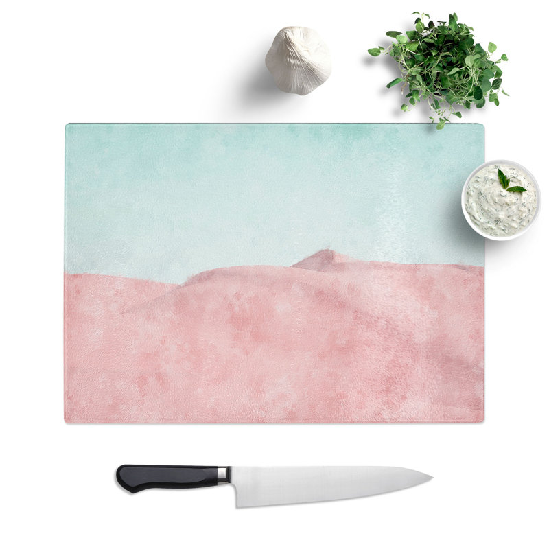 Tempered Glass the Sand Dunes in Southern California Chopping Board, 20 cm x 28.5 cm
