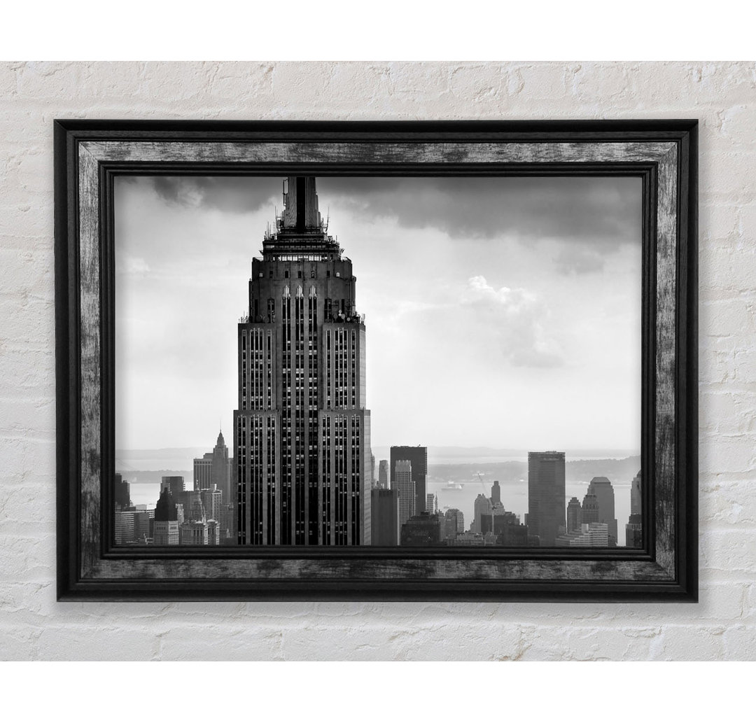 Empire State Building B N W - Bilderrahmen Kunstdrucke