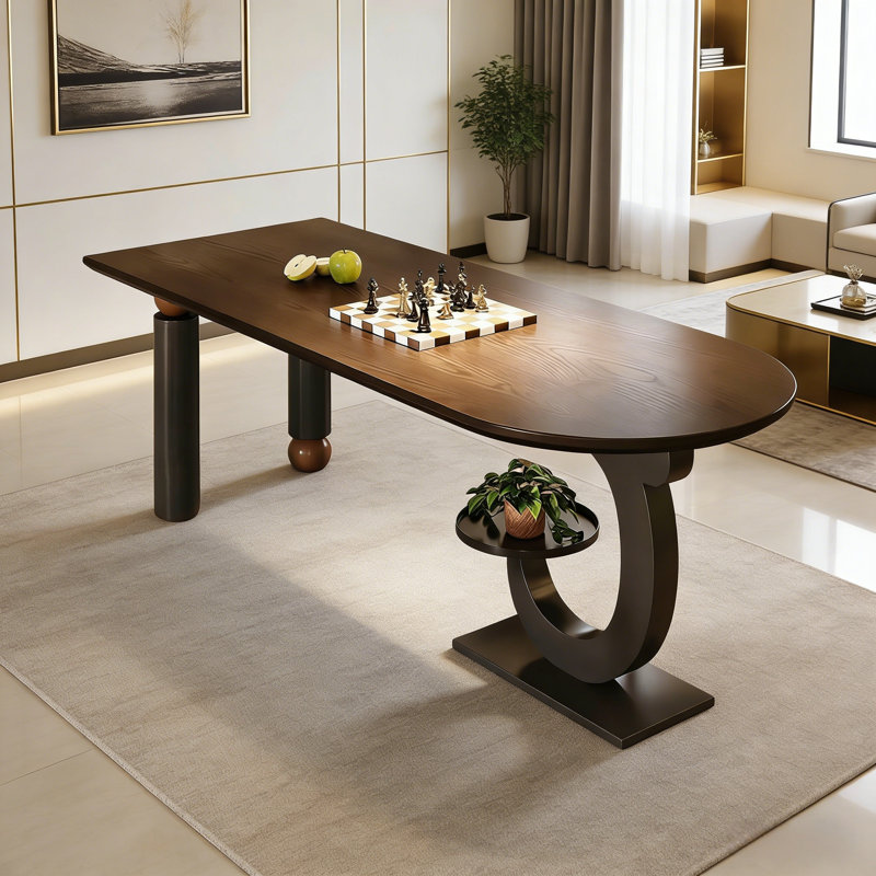 Table de salle à manger moderne au design minimaliste noir