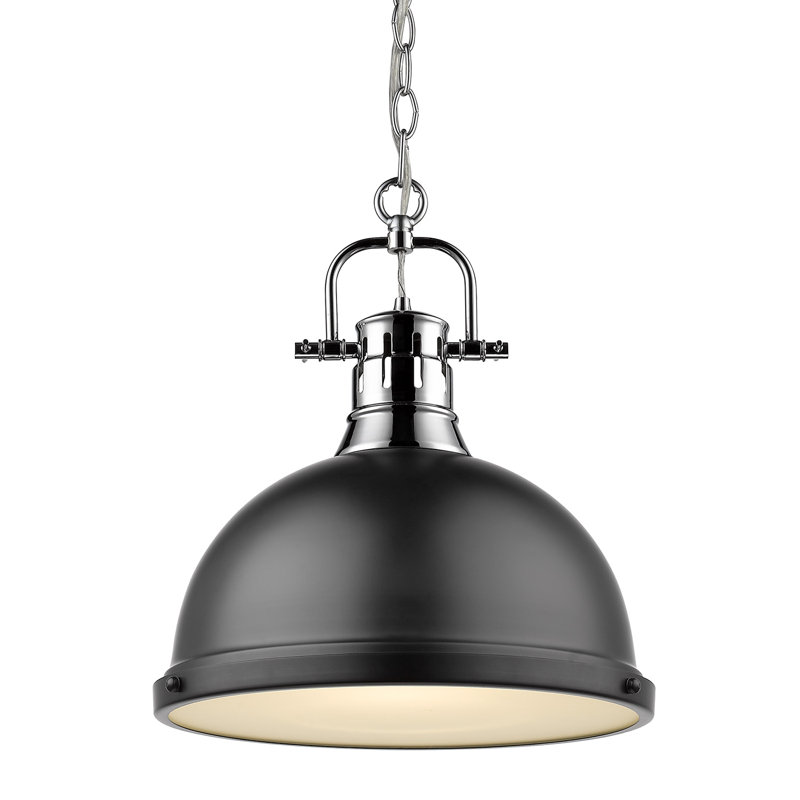 Alethia 1 - Light Pendant, Chrome, Matte Black