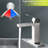 Bathroom Deck-Mounted Faucet 1 Hole Stainless Steel - With And Drain Assembly, 1.2 Flow Rate, Lever Handle, Ceramic Disc Valve For Sink, Brushed Nickel Single & Lavatory,-121598681