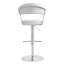 Upholstered Counter Stool with Metal Frame-1391162378