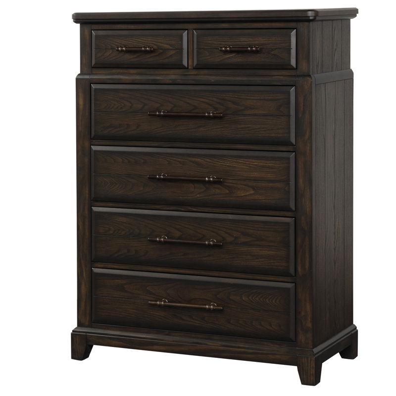 Commode 6 tiroirs, commode à tiroirs pour placard, salon, couloir (commode)