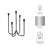 Albright 16'' H Metal Tabletop Candle Holder-1858152033