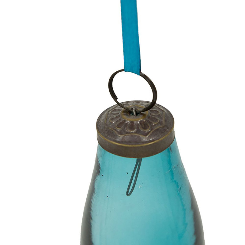 Ornement en forme de larme, Bleu sarcelle