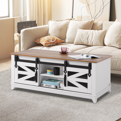 Block Coffee Table with Storage