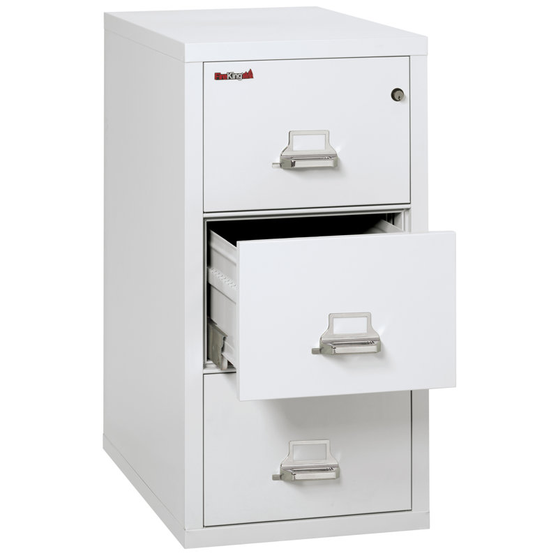 Fireproof 3 - Drawer File Cabinet, Arctic White