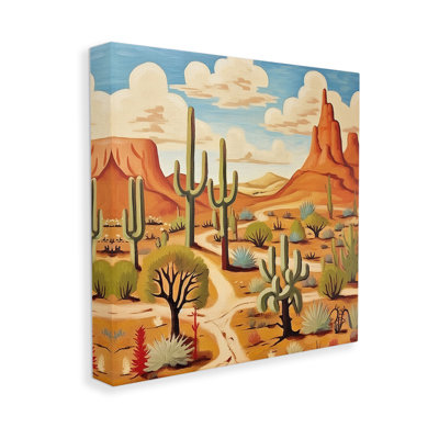 «Desert Canyon Path» par Lazar Studio sur toile