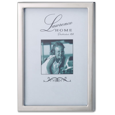Weinman Silver Metal Beveled Picture Frame with Mat