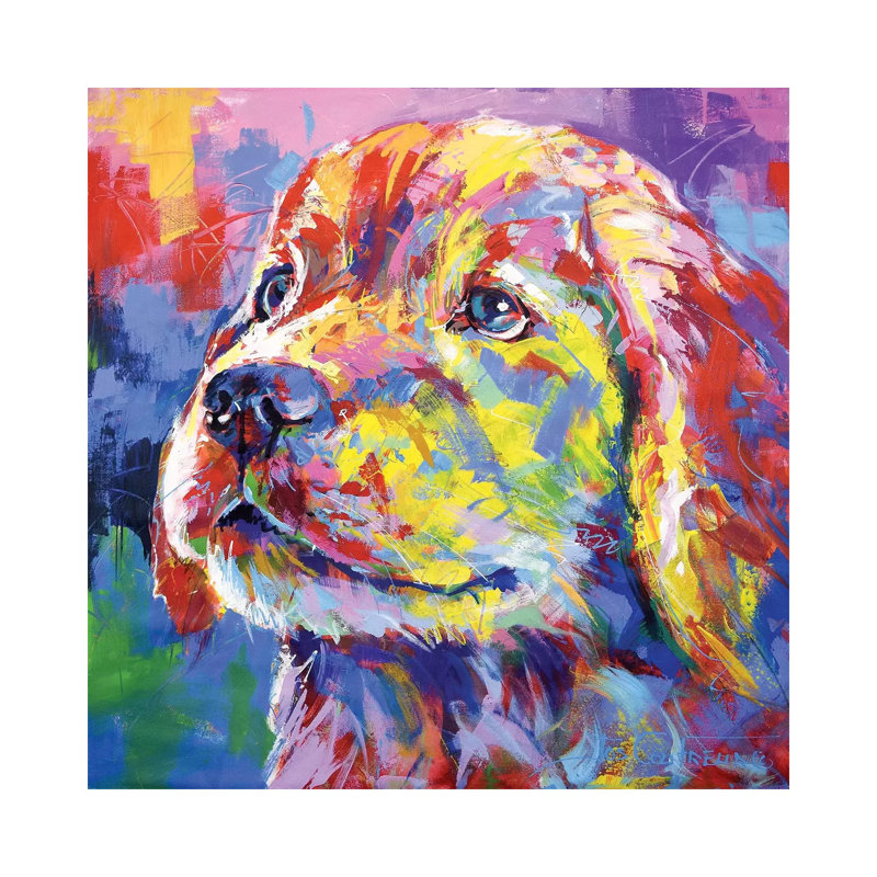 Labrador II by Jos Coufreur - Wrapped Canvas Painting, 30.48 cm H x 30.48 cm W