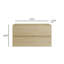 Meuble-lavabo mural flottant moderne 36 po (armoire seulement)