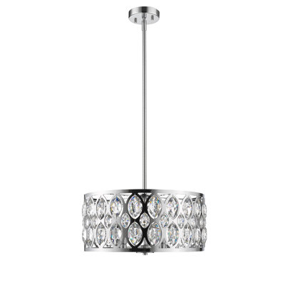 Delphina 5 - Light Dimmable Drum Chandelier