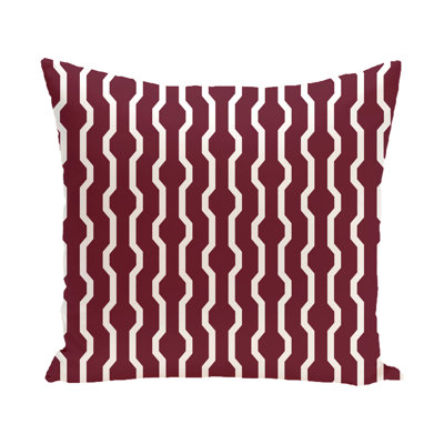 Nuts And Bolts Geometric Reversible Throw Pillow