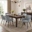 Upholstered Chenille Dining Chairs With Metal Legs-370718501-370718496
