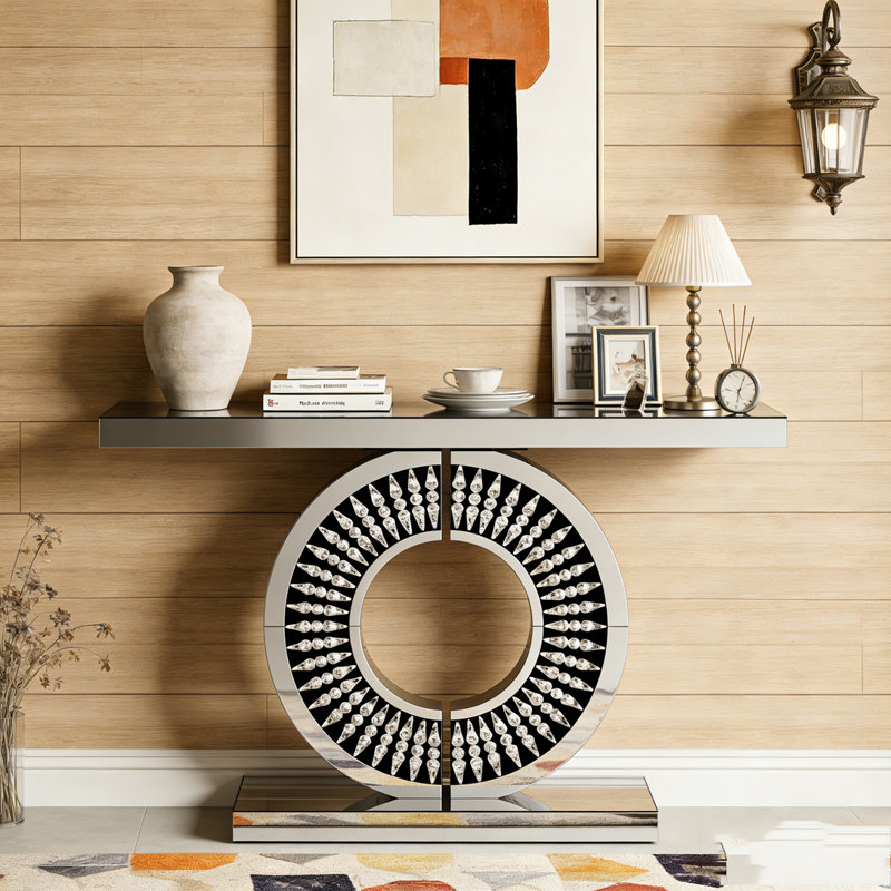 Table console avec miroir et miroir