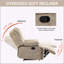 Fauteuil inclinable manuel confortable et réglable pour la détente et les loisirs-1364787649