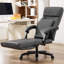 Fauteuil de direction en similicuir d'une capacité de 500 lb, chaises de bureau robustes et pivotantes avec dossier réglable et repose-pieds-455074610