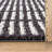 Bohemian Stripe Lines Shag Rug – Anthracite Dark Gray – Medium Pile, Textured, Easy To Clean-1889367693