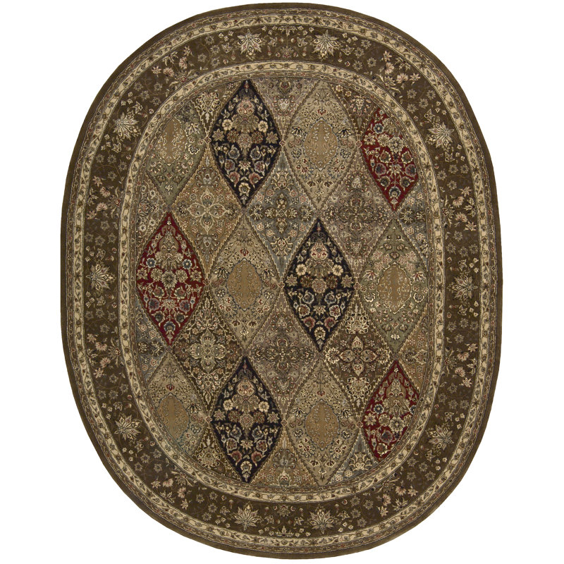 Boothwyn Wool Oriental Indoor Rug, Oval 7'6" x 9'6"