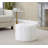 Ottoman In White Fabric