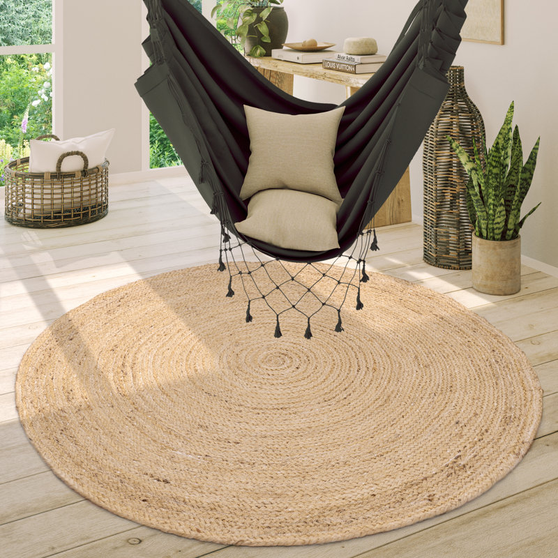 Paxtonville Anthracite Rug, Round 200cm