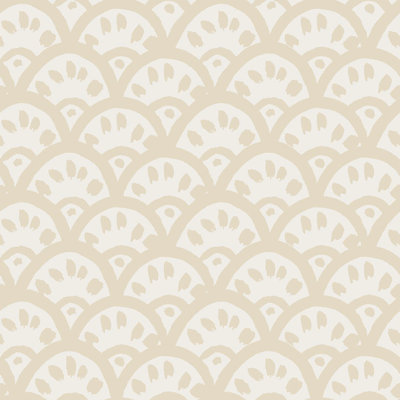 Scallops II 33' L x 20.5" W  Wallpaper Roll