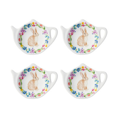 Set of 8 Teabag Holder Hello Easter