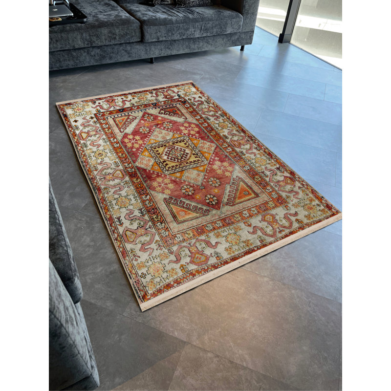 Tapis rectangulaire Wawro, Tapis de couloir 3 pi 4 po x 8 pi 3 po