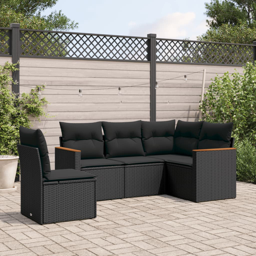 Gartensofa mit Kissen Aniq