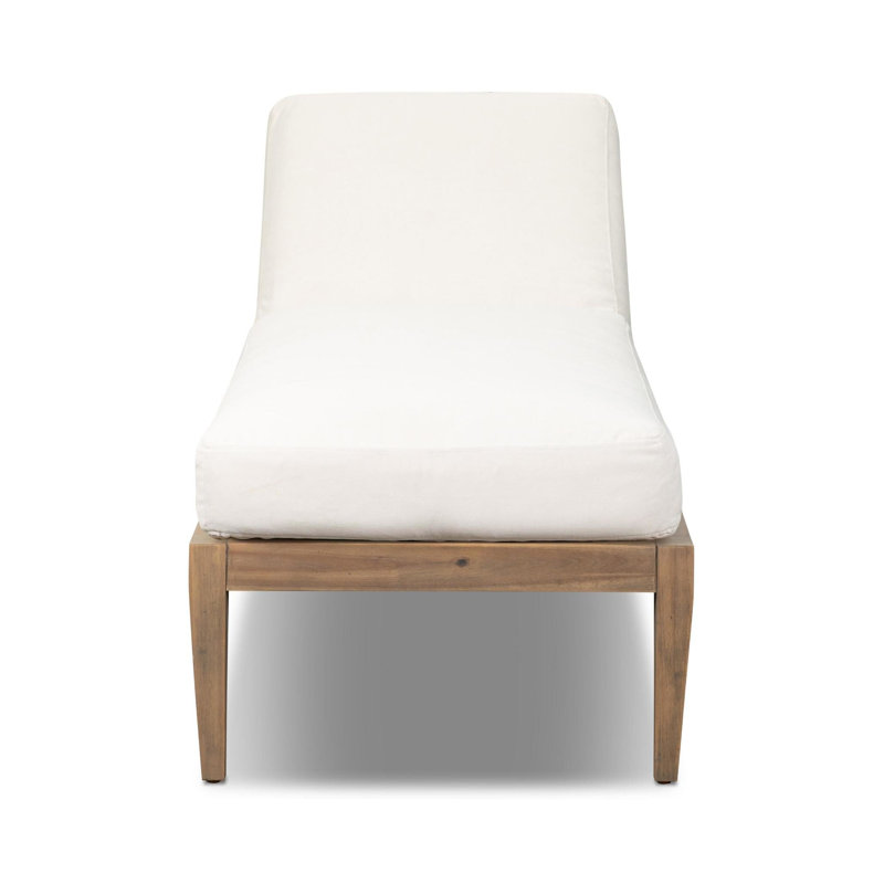 Cameron Outdoor Chaise Lounge, Lorel Ivory, Ashen Acacia