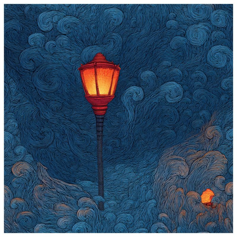 Tapisserie murale «Streetlight», H 104 po x 88 avec 4 œillets