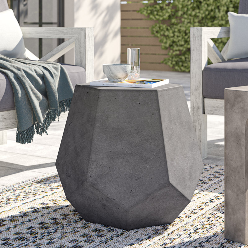 Concrete Accent Stool, Concrete