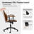 Oswina 37.75" H Polyester Office Chair -1853128030