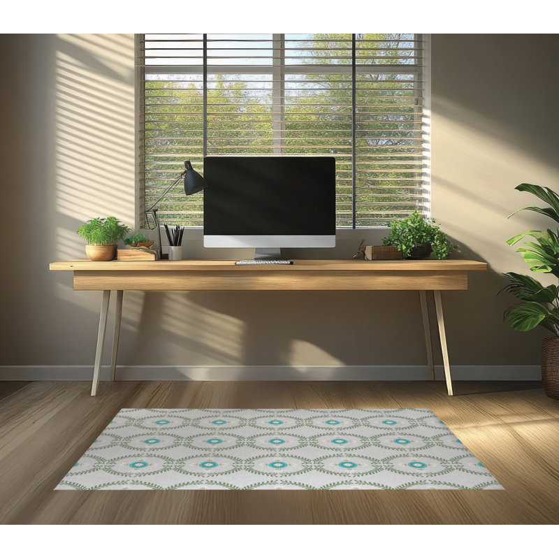 Tapis de bureau Bree, L 36 po x P 60 po, Gris
