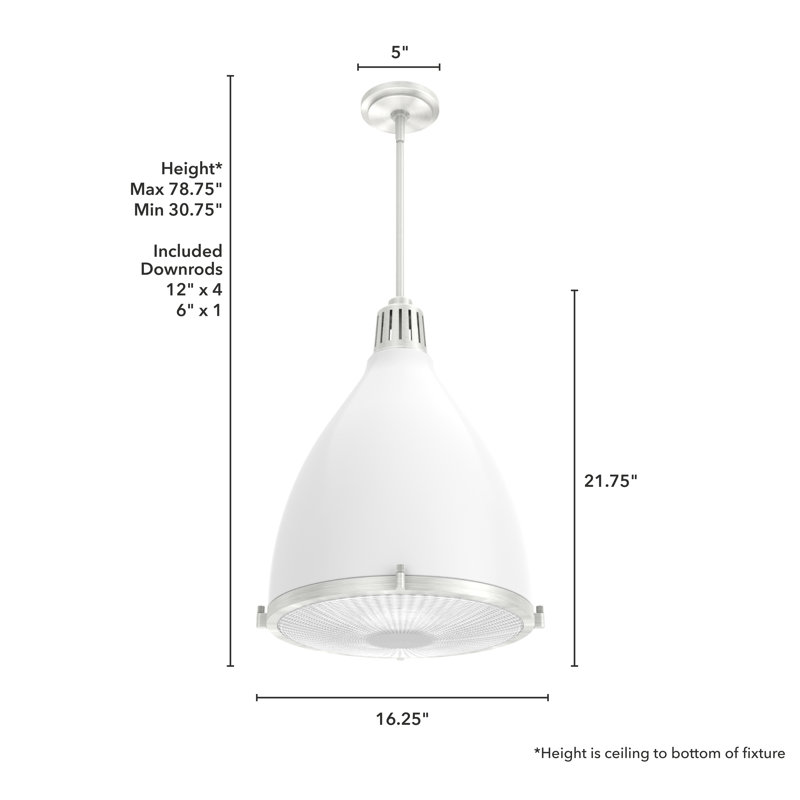 Fresh White Brushed Nickel Glass 3-Light Pendant
