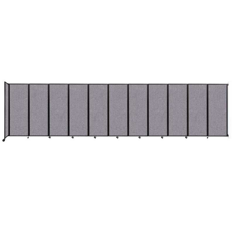 Paravent pliant, Gris nuageux, H 90 po x l 366 po x P 12 po, 5