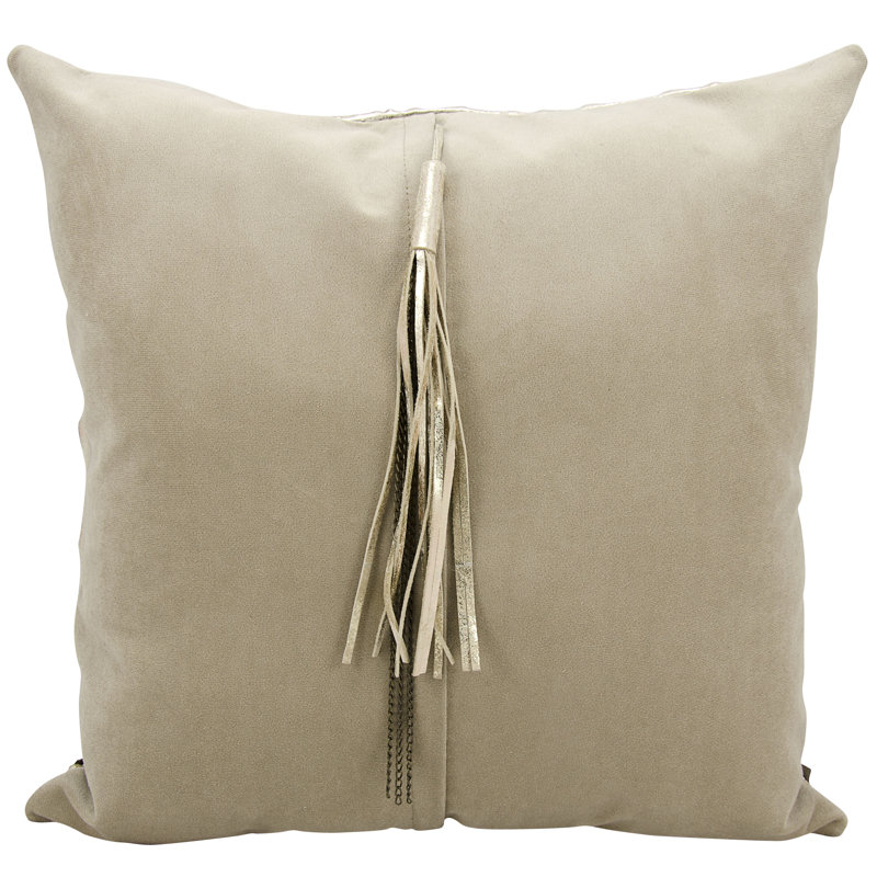 Couture Throw Pillow, Gold/Beige