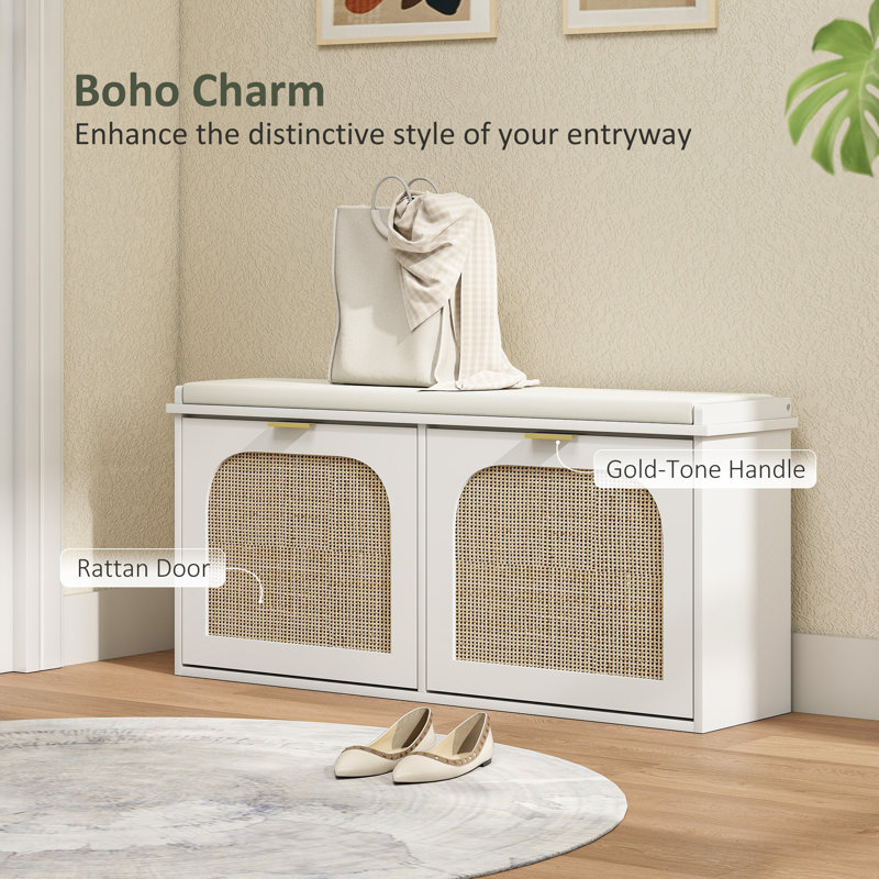 8 Pair Shoe Storage Bench