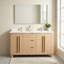 Meuble-lavabo double 59 po, meuble-lavabo en résine avec portes à fermeture douce et tiroirs de rangement 59 po