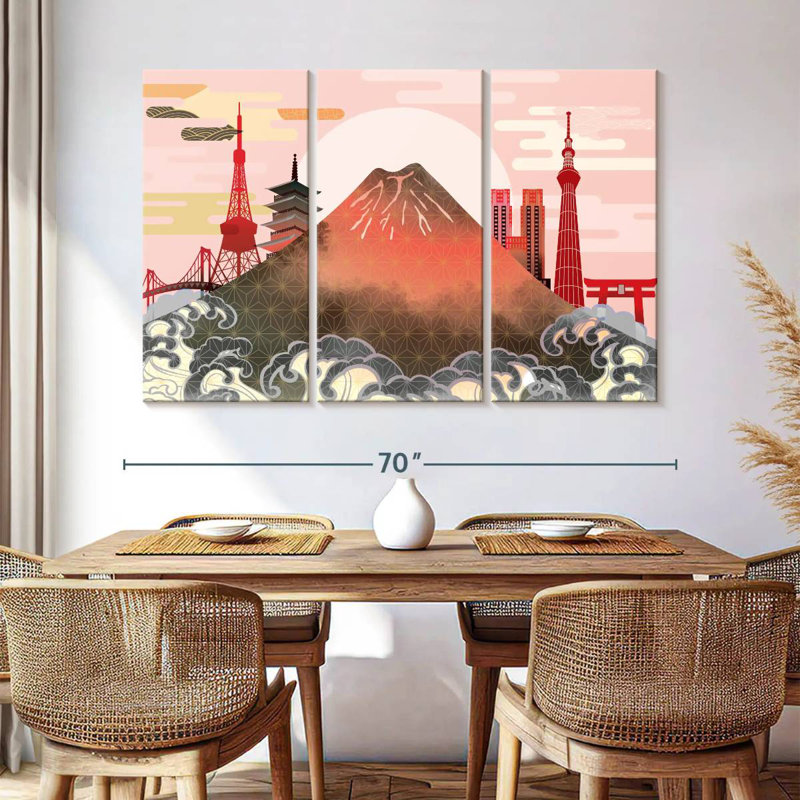 Rorry Crashing Wave Japanese, 32" H x 50" W