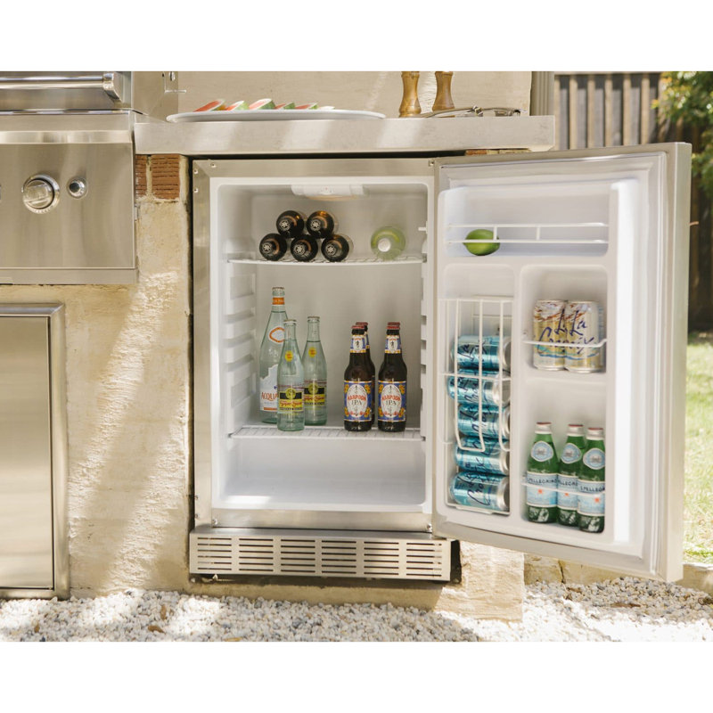 Coyote Outdoor Living 4.1 Cubic Feet Built-In Mini Fridge