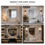 Plastic Round Wall Mirror Set-566244697